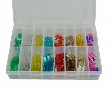 Assorted Mini & Standard Blow Glow Blade Fuses (160)